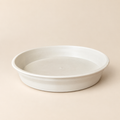 Plato plástico blanco