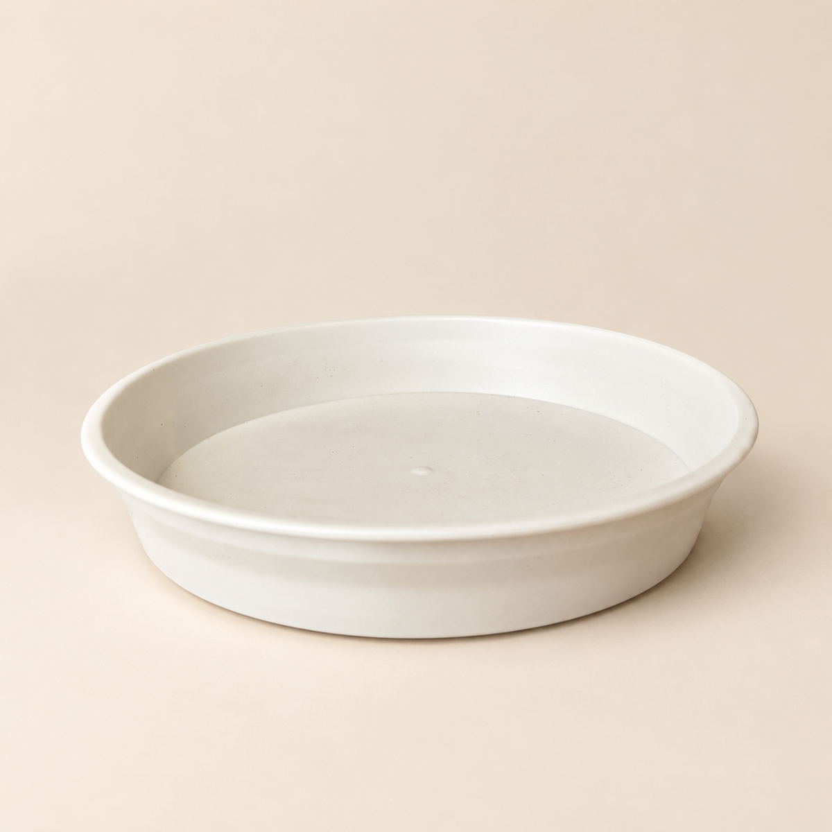 Plato plástico blanco