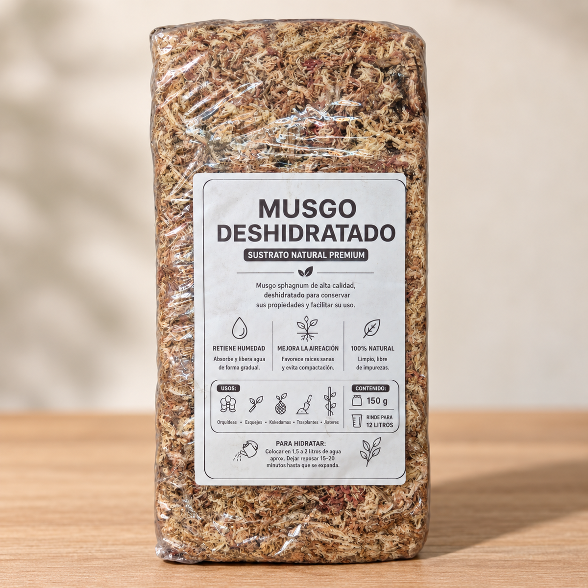Musgo deshidratado
