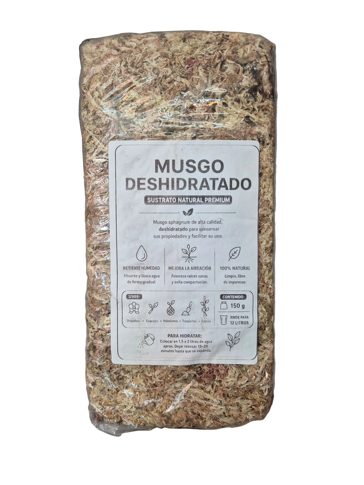 Musgo deshidratado